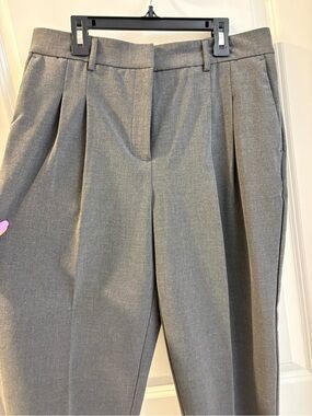 Rachel Zoe Gray Pleated Dress Trousers